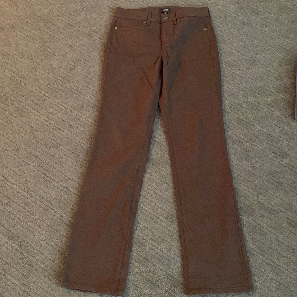 NYDJ brown straight leg
